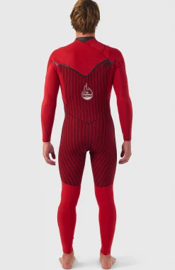 Homme O'Neill Combinaisons|Protection Anti-Uv-HommesHyperfreak Fire 3/2mm+ Chest Zip Full Wetsuit| Noire