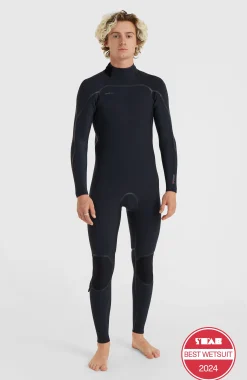 Homme O'Neill Combinaisons|Protection Anti-Uv-HommesHyperfreak Fire 4/3mm Back Zip Full Wetsuit| Noire