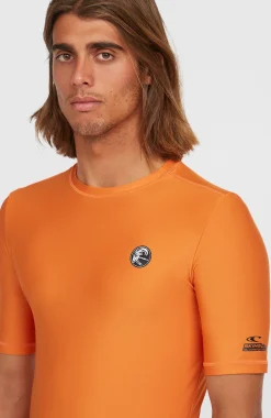 Homme O'Neill Protection Anti-Uv|Protection Anti-Uv-HommesLycra à manches courtes O'Riginals| Orange
