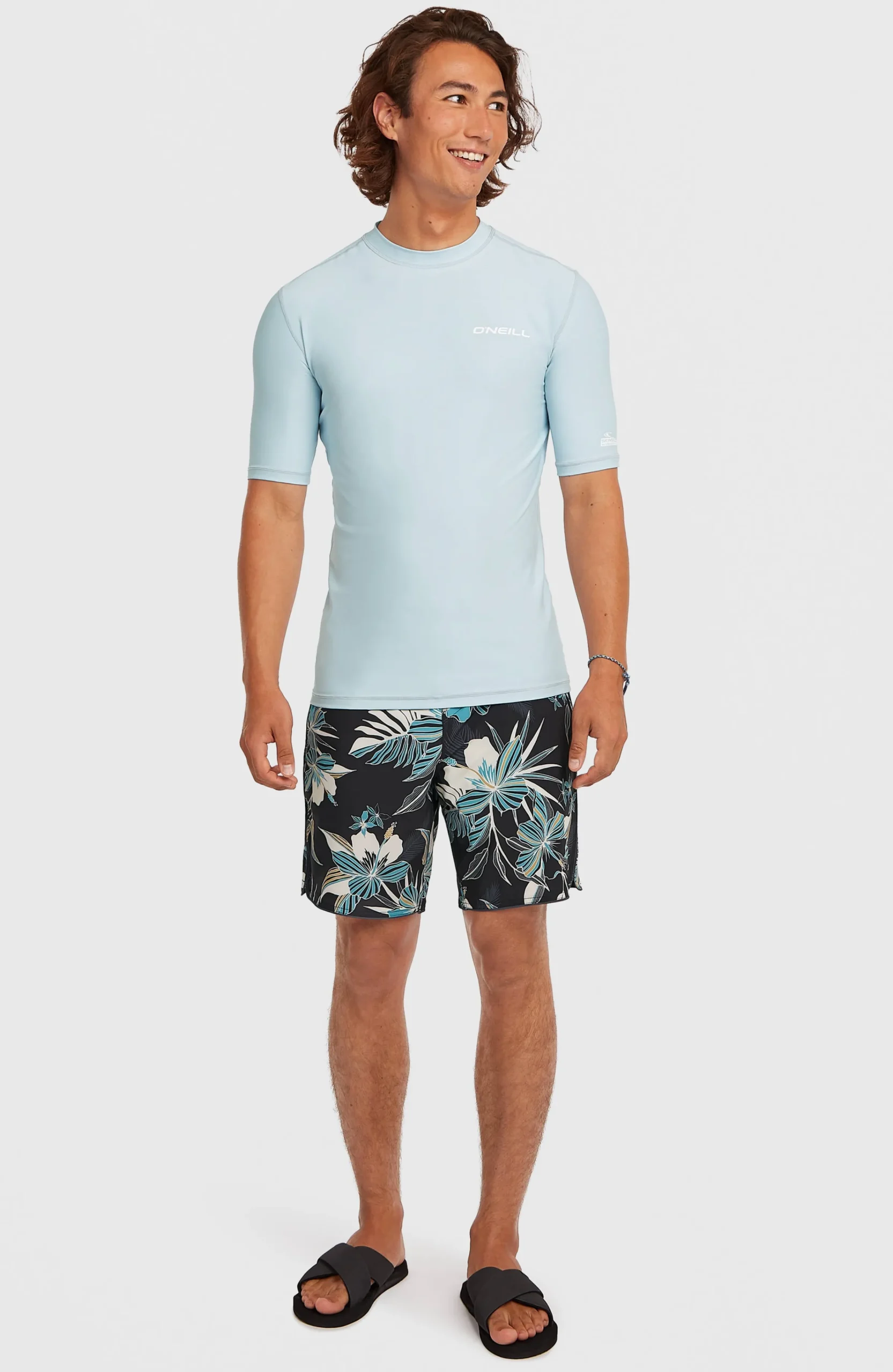 Homme O'Neill Protection Anti-Uv|Protection Anti-Uv-HommesLycra à manches courtes | Bleu