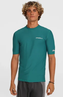 Homme O'Neill Protection Anti-Uv|Protection Anti-Uv-HommesLycra à manches courtes | Vert