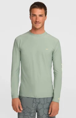 Homme O'Neill Protection Anti-Uv|Protection Anti-Uv-HommesLycra à manches longues | Vert