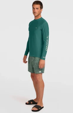 Homme O'Neill Protection Anti-Uv|Protection Anti-Uv-HommesLycra à manches longues | Vert