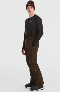 Homme O'Neill Pantalons De Ski|Pantalons De Snowboard-HommesPantalon de ski à bretelles FWC'Cruz| Brun