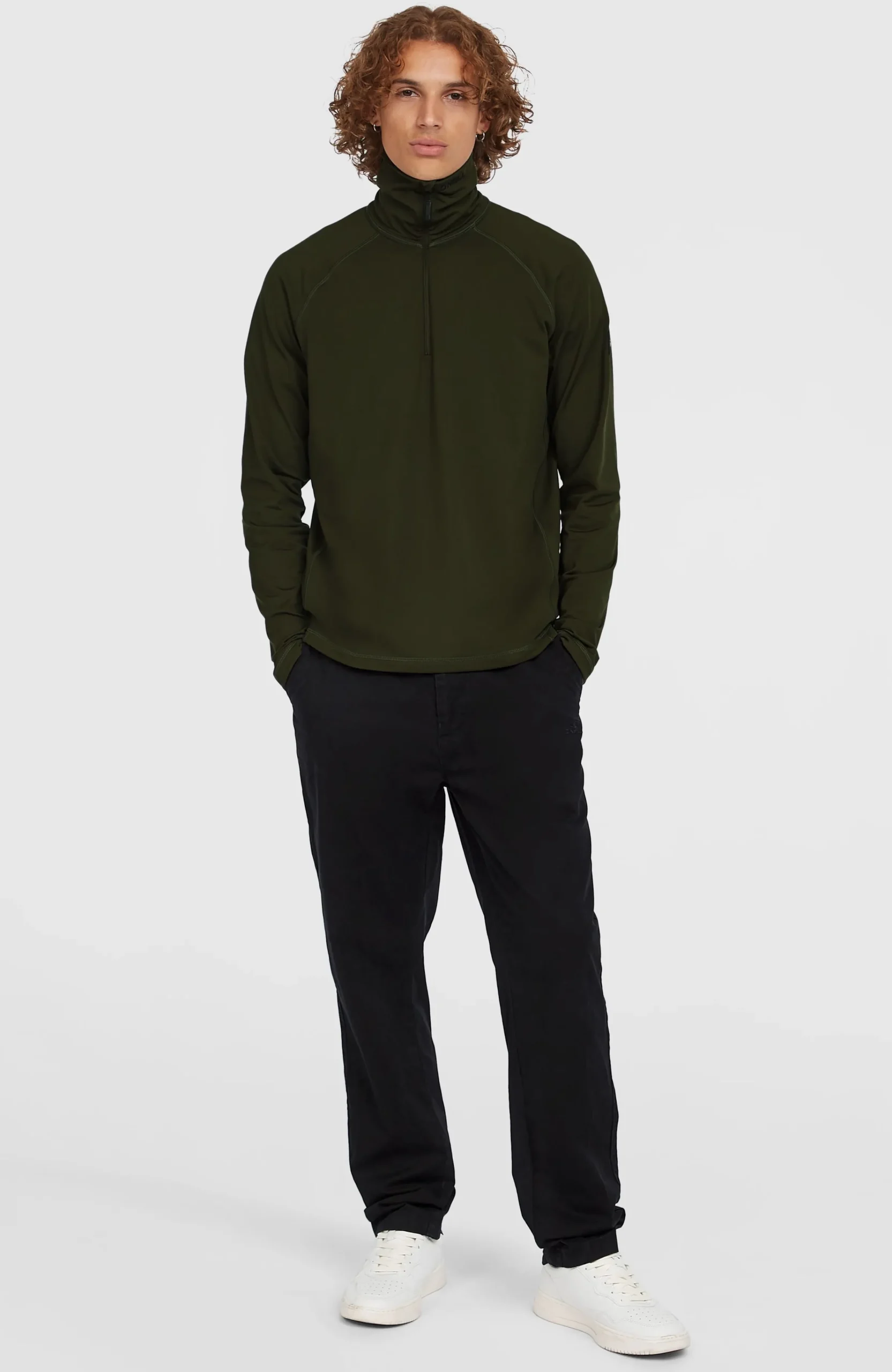 Homme O'Neill Polaires|Polaires & Sous-Couches-HommesPolaire à col demi-zip Clime| Vert