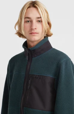 Homme O'Neill Polaires|Protection Anti-Uv-HommesPolaire à poils longs et zip intégral| Bleu