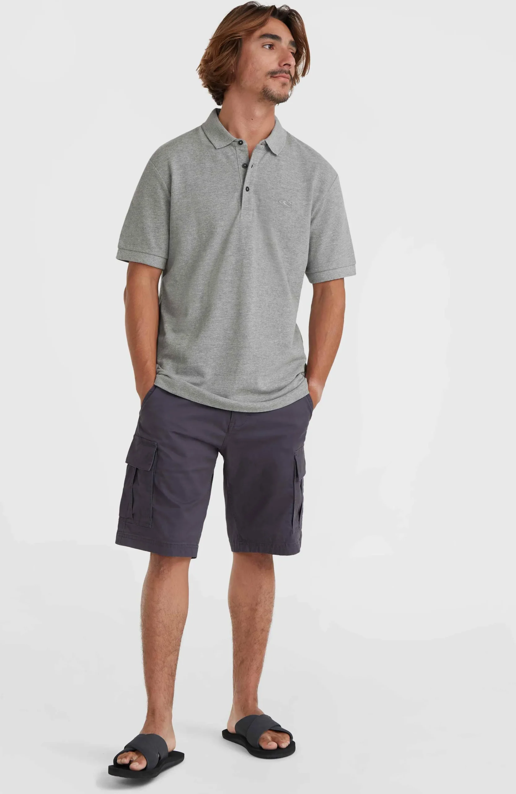 Homme O'Neill Polos|Protection Anti-Uv-HommesPolo à petit logo | Gris