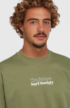 Homme O'Neill Sweats & Pulls|Protection Anti-Uv-HommesPull Future Surf Society Crew| Vert