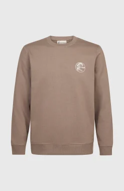 Homme O'Neill Sweats & Pulls|Protection Anti-Uv-HommesPull O'Riginals Chest Print Crew| Brun