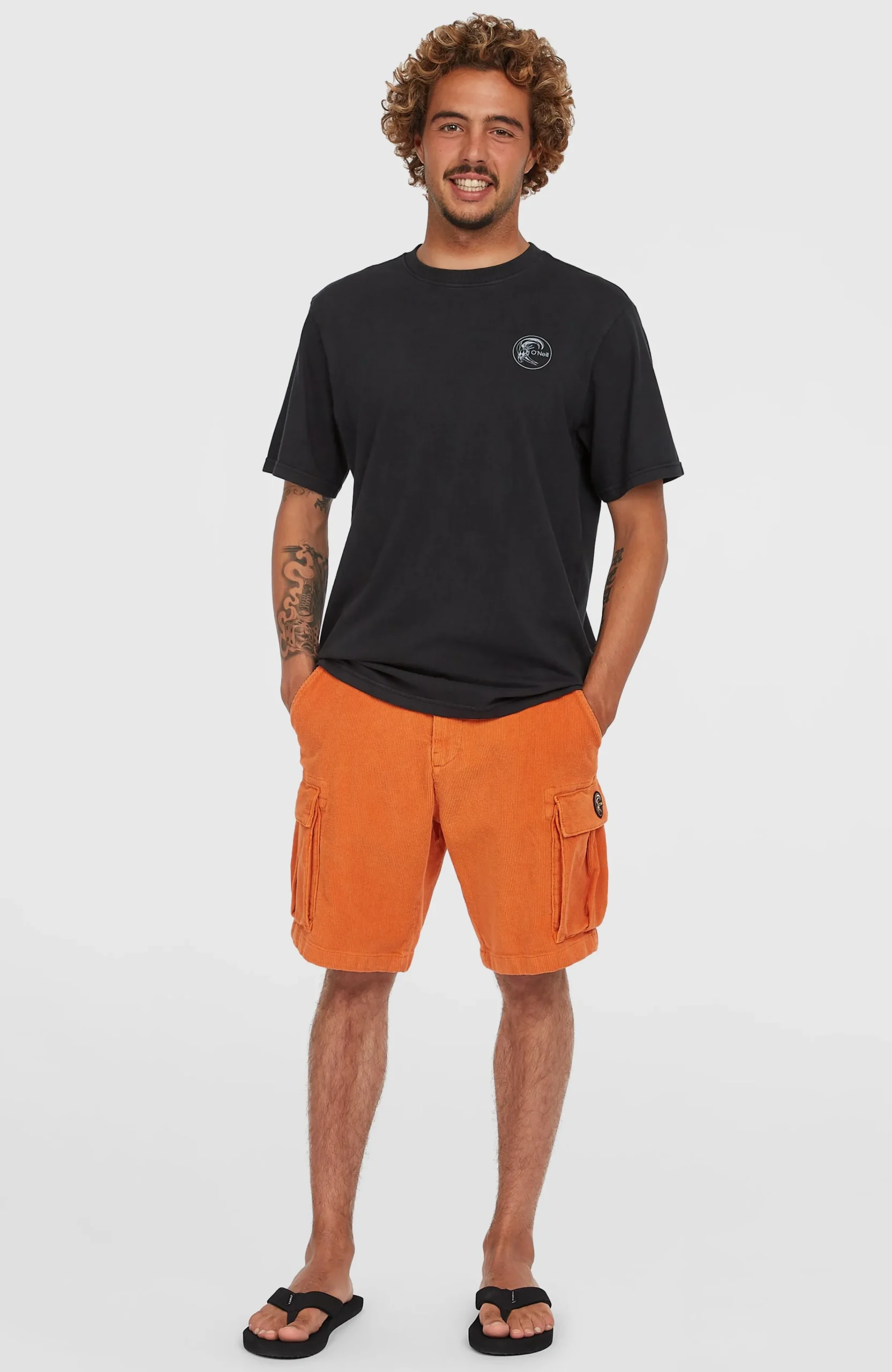 Homme O'Neill Shorts|Protection Anti-Uv-HommesShort cargo O'Riginals Cord| Orange