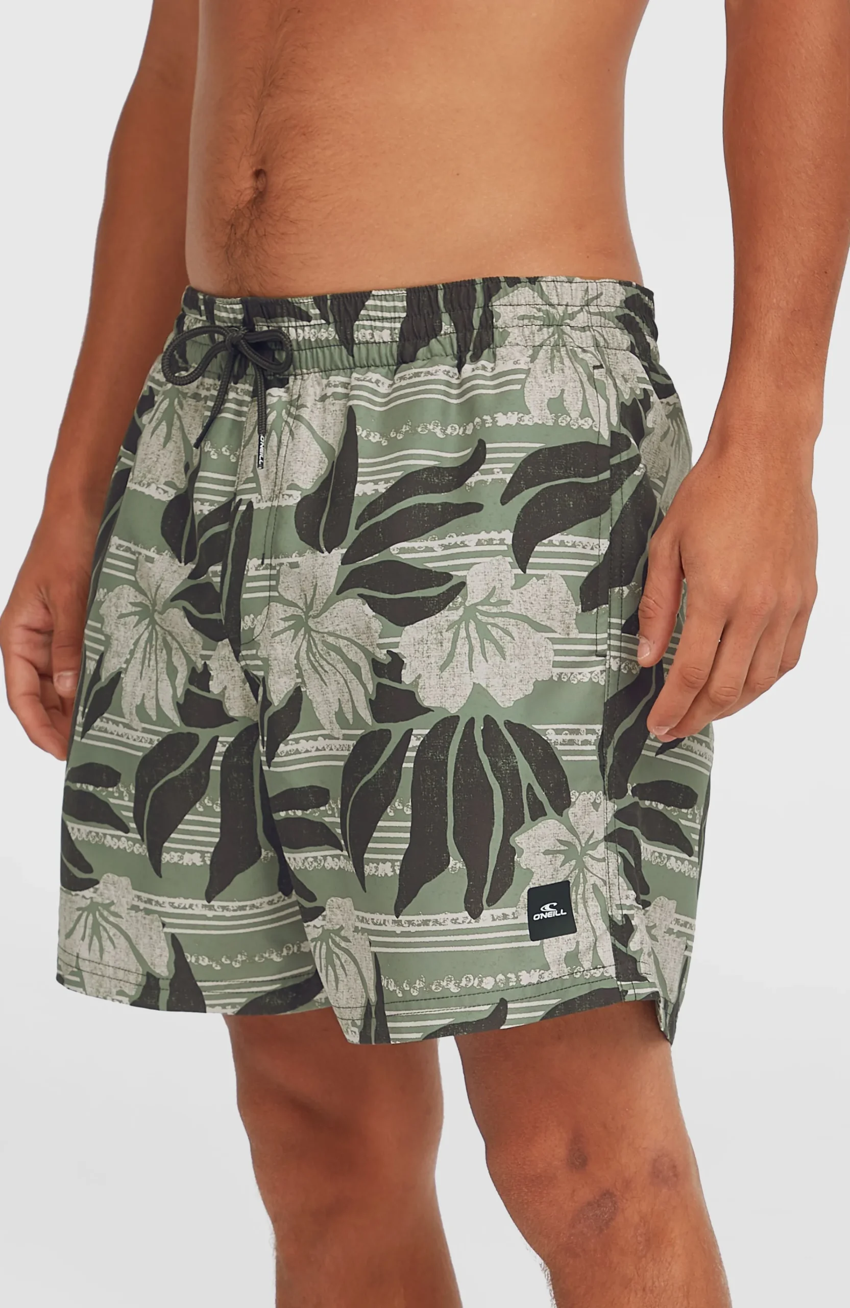 Homme O'Neill Shorts De Bain|Protection Anti-Uv-HommesShort de bain Cali Floral 16''| Vert