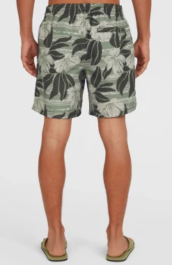 Homme O'Neill Shorts De Bain|Protection Anti-Uv-HommesShort de bain Cali Floral 16''| Vert