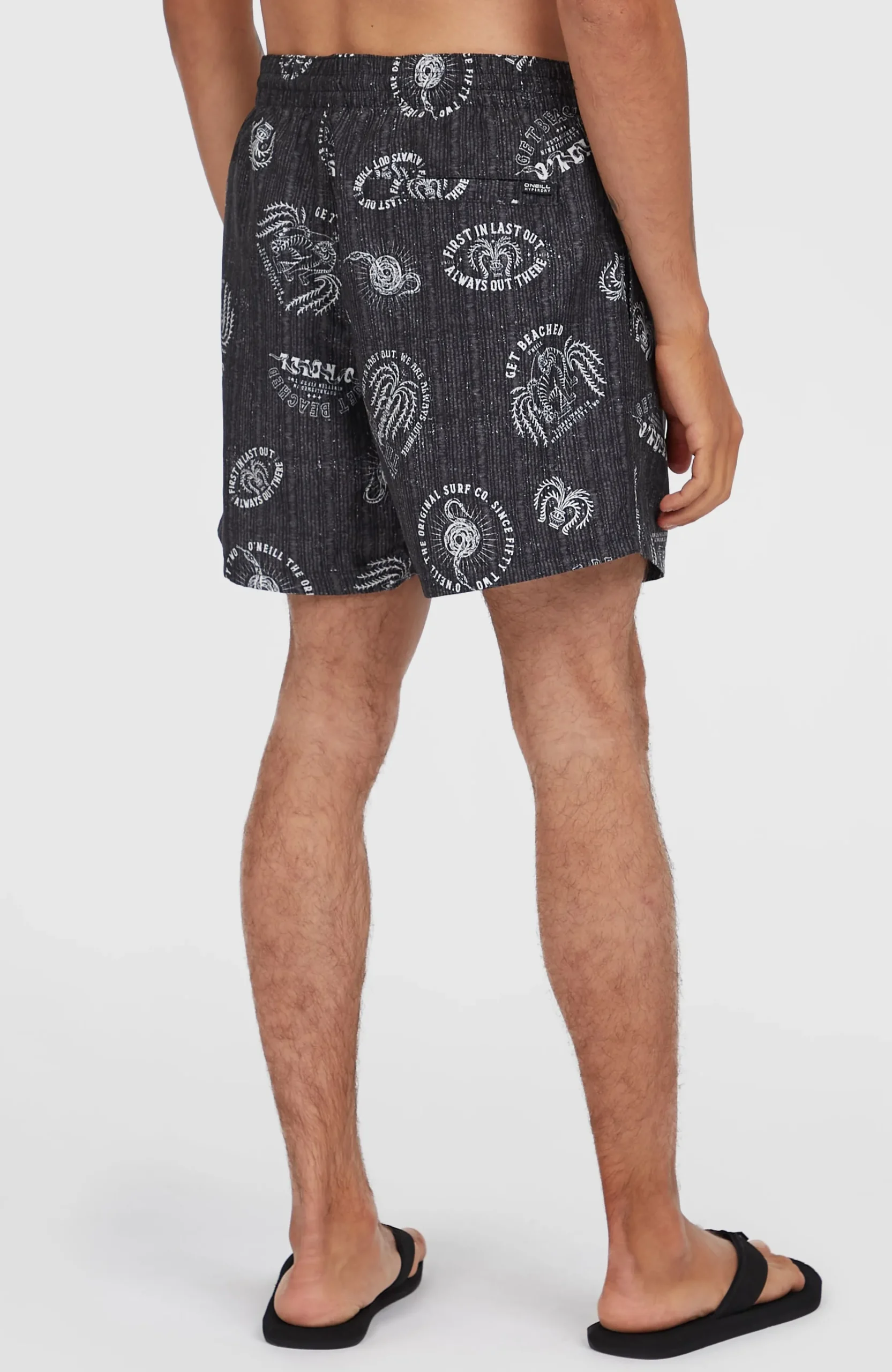 Homme O'Neill Shorts De Bain|Protection Anti-Uv-HommesShort de bain Cali Print 15''| Noire