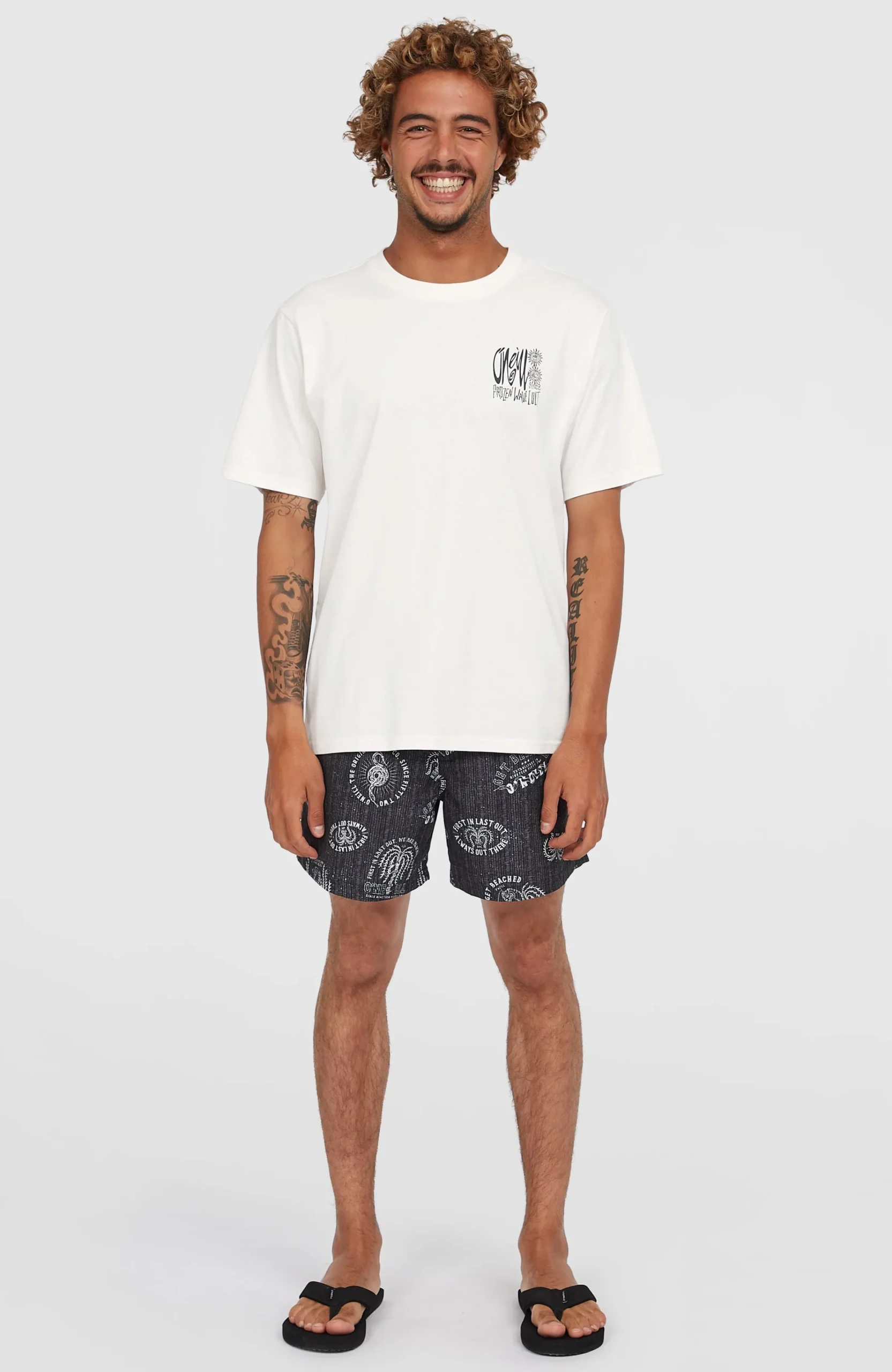 Homme O'Neill Shorts De Bain|Protection Anti-Uv-HommesShort de bain Cali Print 15''| Noire