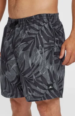 Homme O'Neill Shorts De Bain|Protection Anti-Uv-HommesShort de bain Cali Floral 16''| Noire