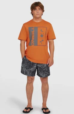 Homme O'Neill Shorts De Bain|Protection Anti-Uv-HommesShort de bain Cali Floral 16''| Noire