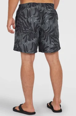 Homme O'Neill Shorts De Bain|Protection Anti-Uv-HommesShort de bain Cali Floral 16''| Noire