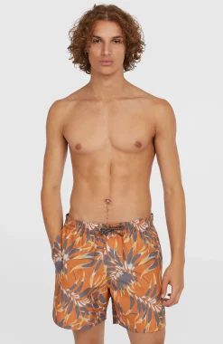 Homme O'Neill Shorts De Bain|Protection Anti-Uv-HommesShort de bain Cali Floral 16''| Orange