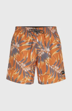Homme O'Neill Shorts De Bain|Protection Anti-Uv-HommesShort de bain Cali Floral 16''| Orange