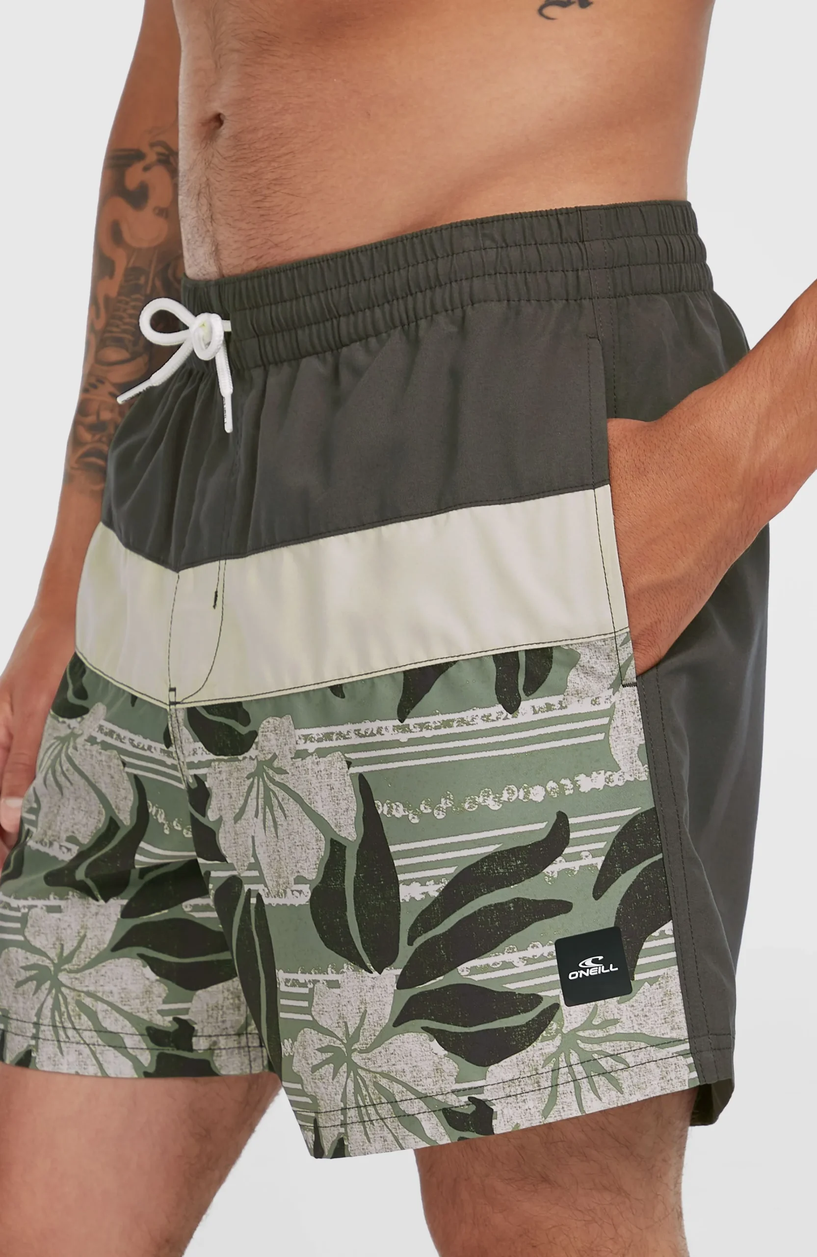Homme O'Neill Shorts De Bain|Protection Anti-Uv-HommesShort de bain Cali Block15''| Vert