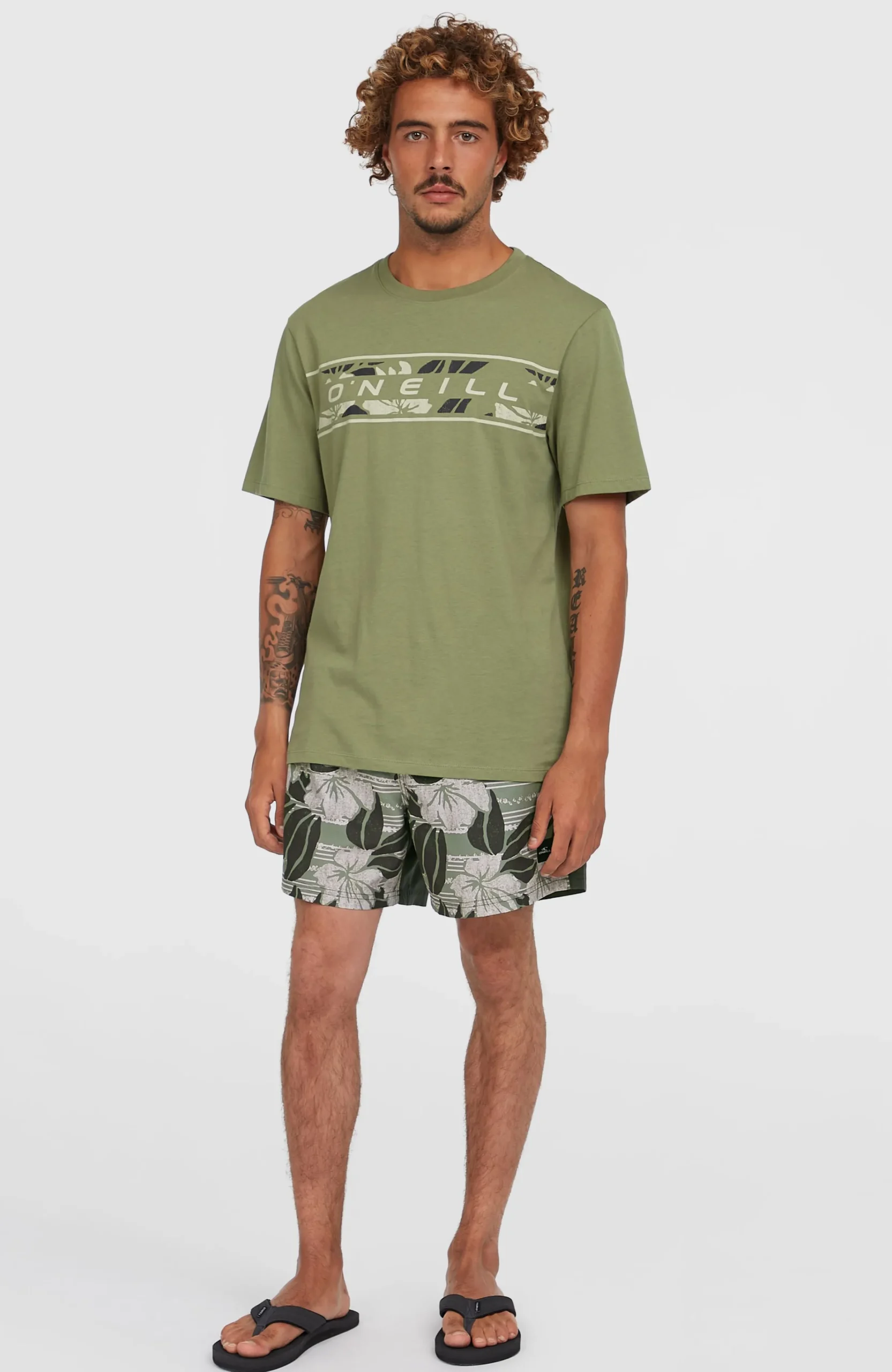 Homme O'Neill Shorts De Bain|Protection Anti-Uv-HommesShort de bain Cali Block15''| Vert