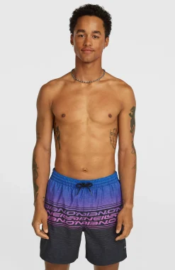 Homme O'Neill Shorts De Bain|Protection Anti-Uv-HommesShort de bain Logo Stripe 16''| Bleu Mix