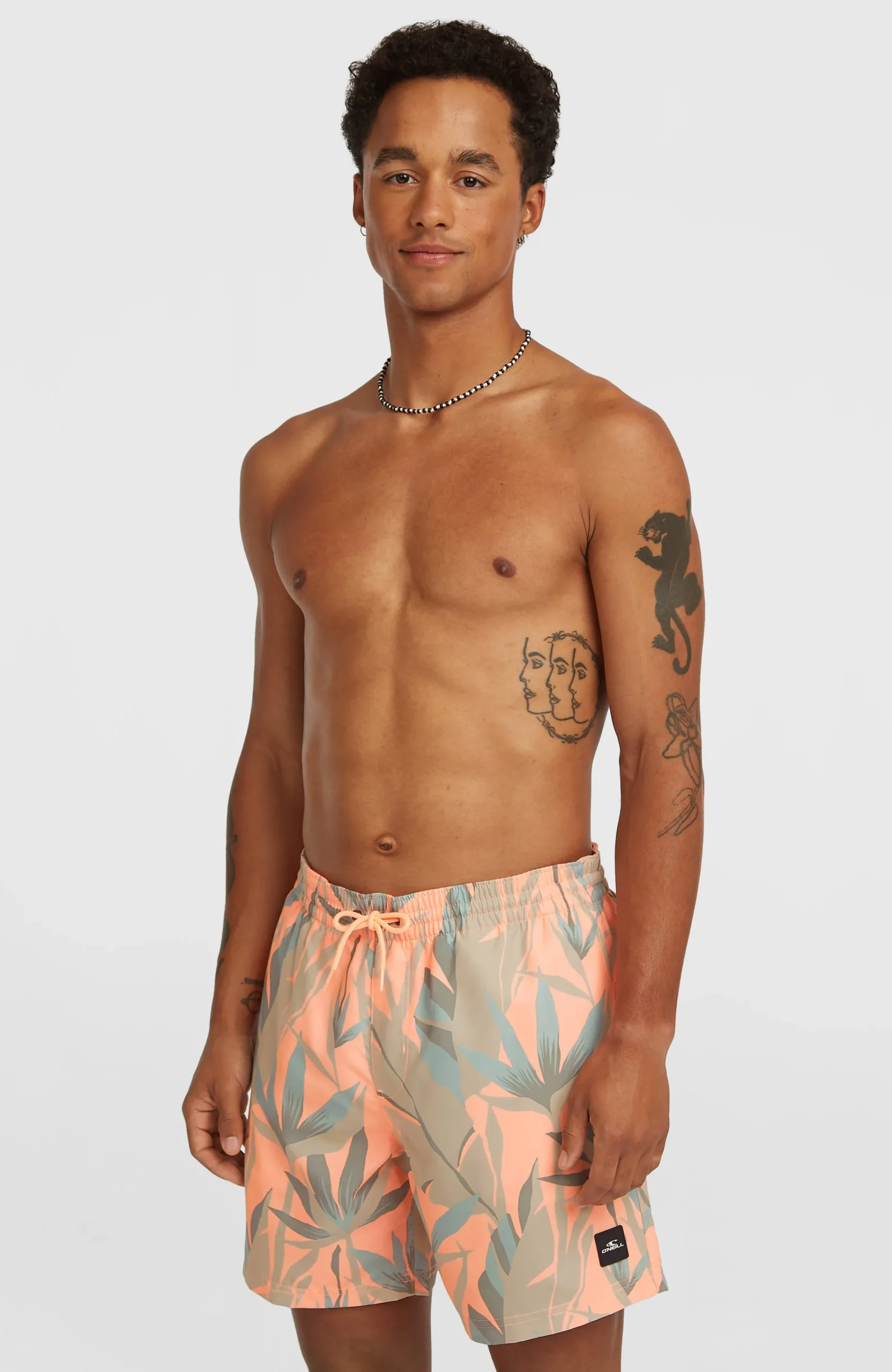 Homme O'Neill Shorts De Bain|Protection Anti-Uv-HommesShort de bain Print 16| Orange