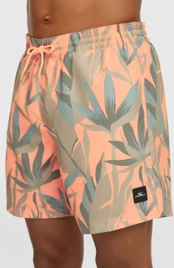 Homme O'Neill Shorts De Bain|Protection Anti-Uv-HommesShort de bain Print 16| Orange