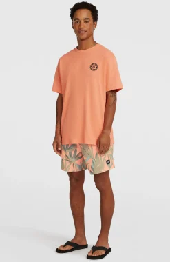 Homme O'Neill Shorts De Bain|Protection Anti-Uv-HommesShort de bain Print 16| Orange