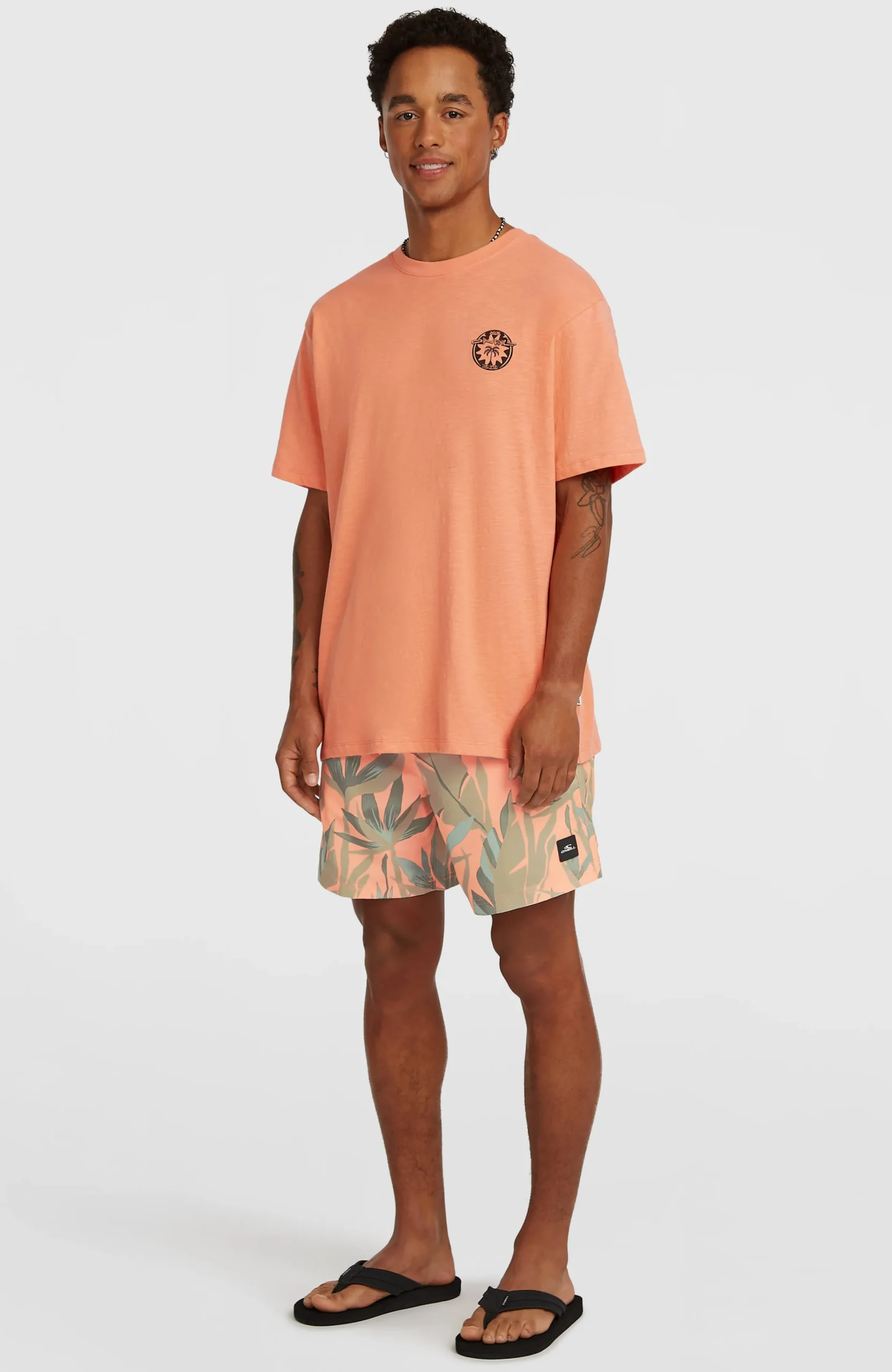 Homme O'Neill Shorts De Bain|Protection Anti-Uv-HommesShort de bain Print 16| Orange