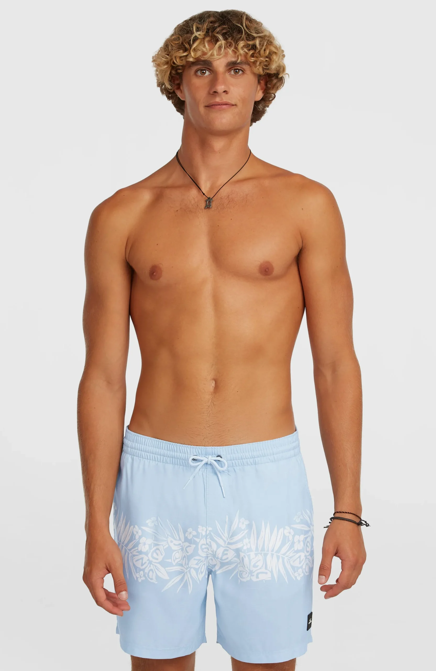 Homme O'Neill Shorts De Bain|Protection Anti-Uv-HommesShort de bain Uni Flower 16''| Bleu Mix