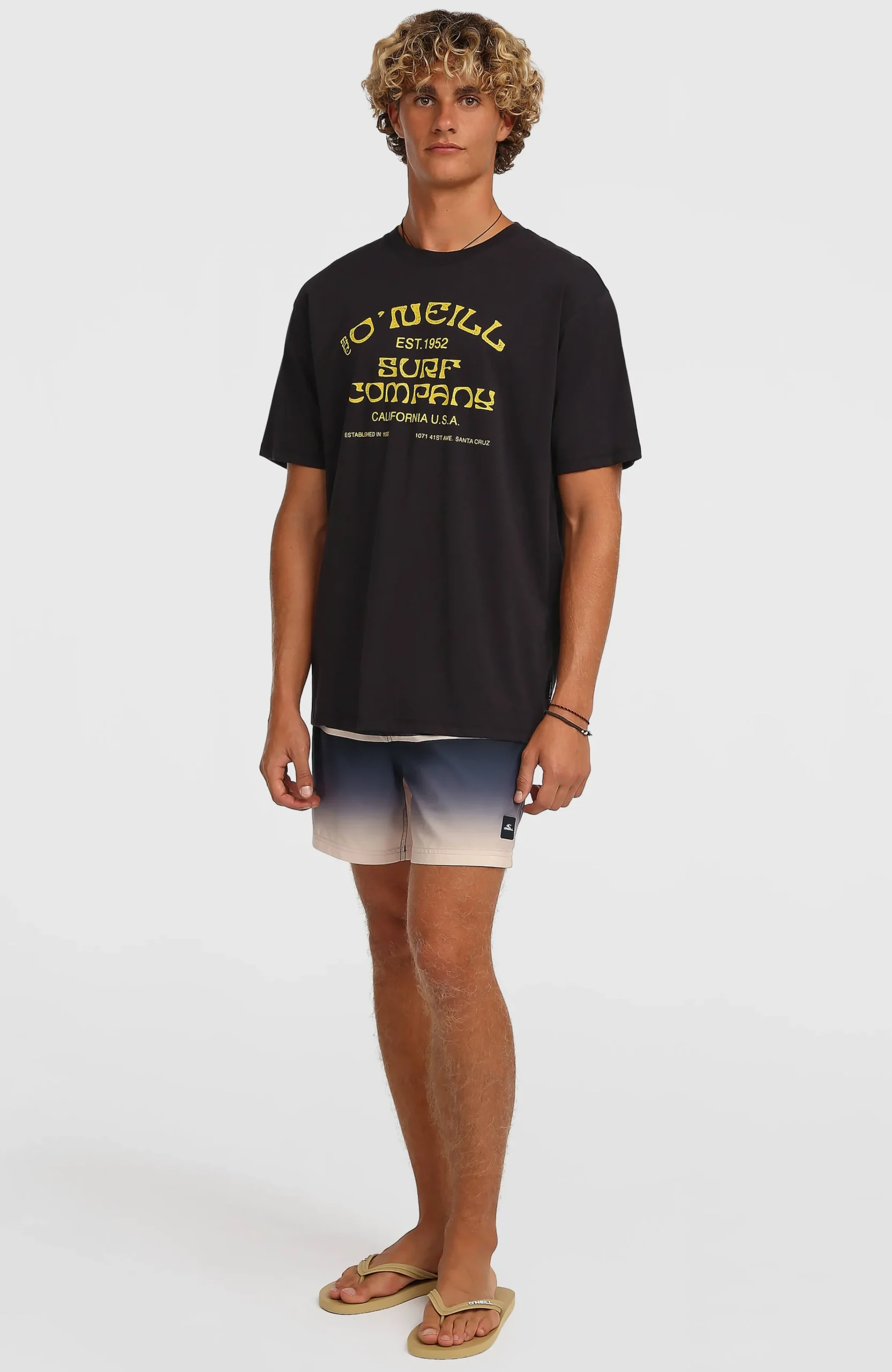 Homme O'Neill Shorts De Bain|Protection Anti-Uv-HommesShort de bain Gradient 15| Noir Mix