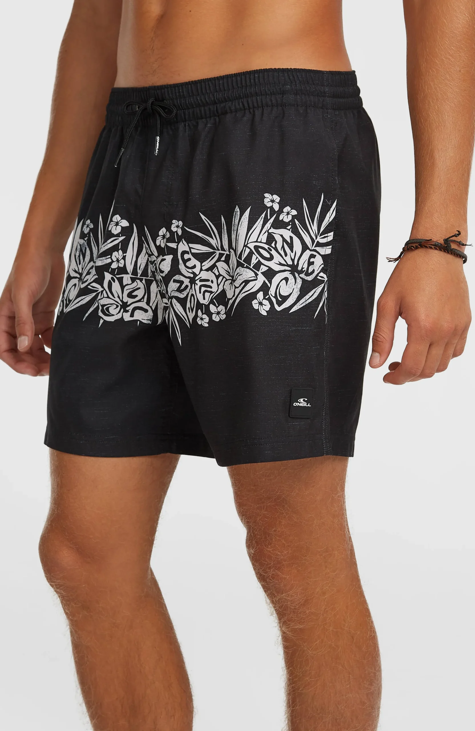 Homme O'Neill Shorts De Bain|Protection Anti-Uv-HommesShort de bain Uni Flower 16''| Noir Mix