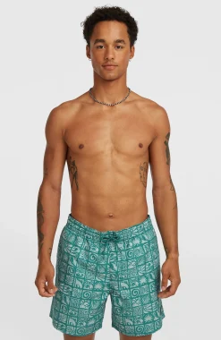 Homme O'Neill Shorts De Bain|Protection Anti-Uv-HommesShort de bain Print 16| Bleu