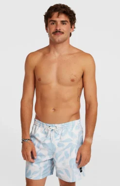 Homme O'Neill Shorts De Bain|Protection Anti-Uv-HommesShort de bain Print 16| Blanc