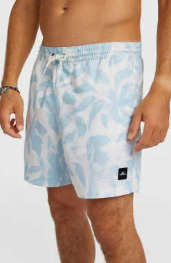 Homme O'Neill Shorts De Bain|Protection Anti-Uv-HommesShort de bain Print 16| Blanc