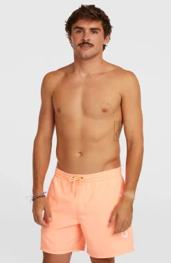 Homme O'Neill Shorts De Bain|Protection Anti-Uv-HommesShort de bain Logo 16''| Orange