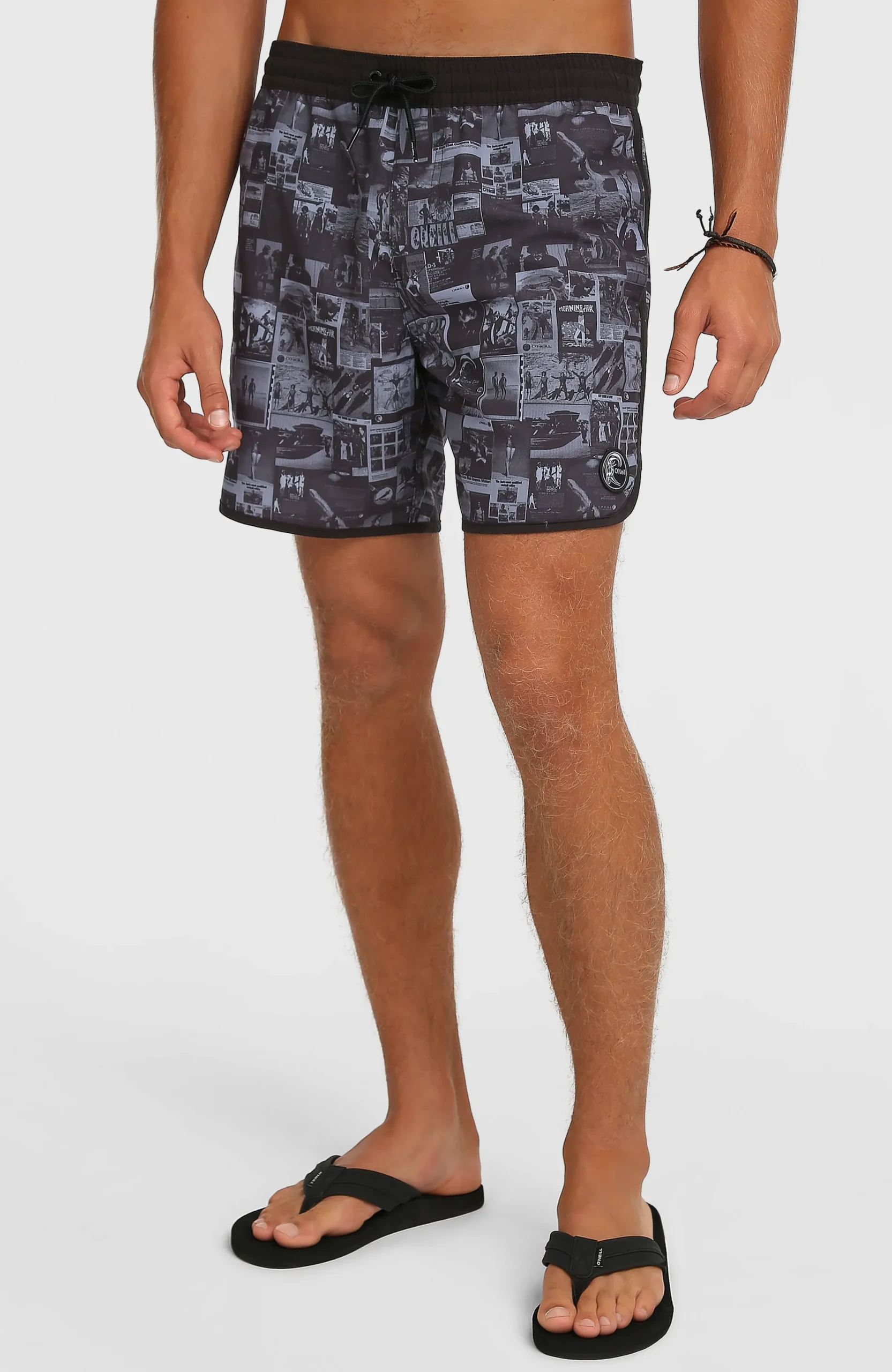 Homme O'Neill Shorts De Bain|Protection Anti-Uv-HommesShort de bain O'Riginals Scallop 16| Noir Mix