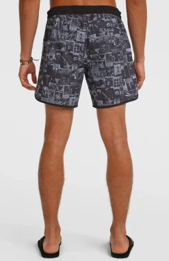 Homme O'Neill Shorts De Bain|Protection Anti-Uv-HommesShort de bain O'Riginals Scallop 16| Noir Mix