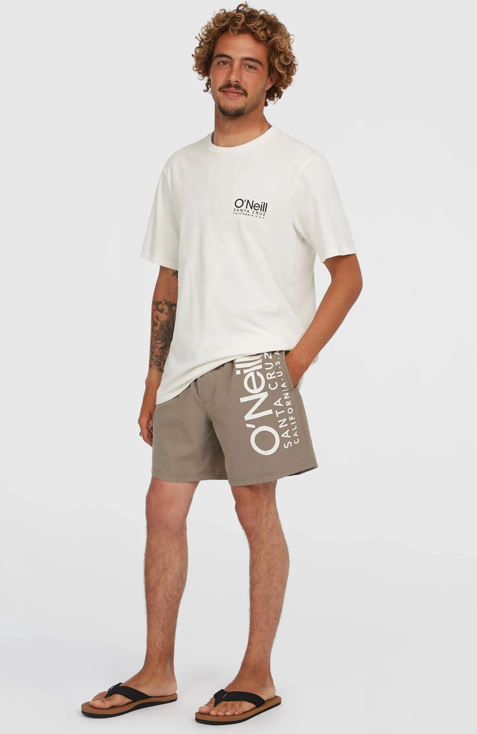 Homme O'Neill Shorts De Bain|Protection Anti-Uv-HommesShort de bain Original Cali 16''| Brun