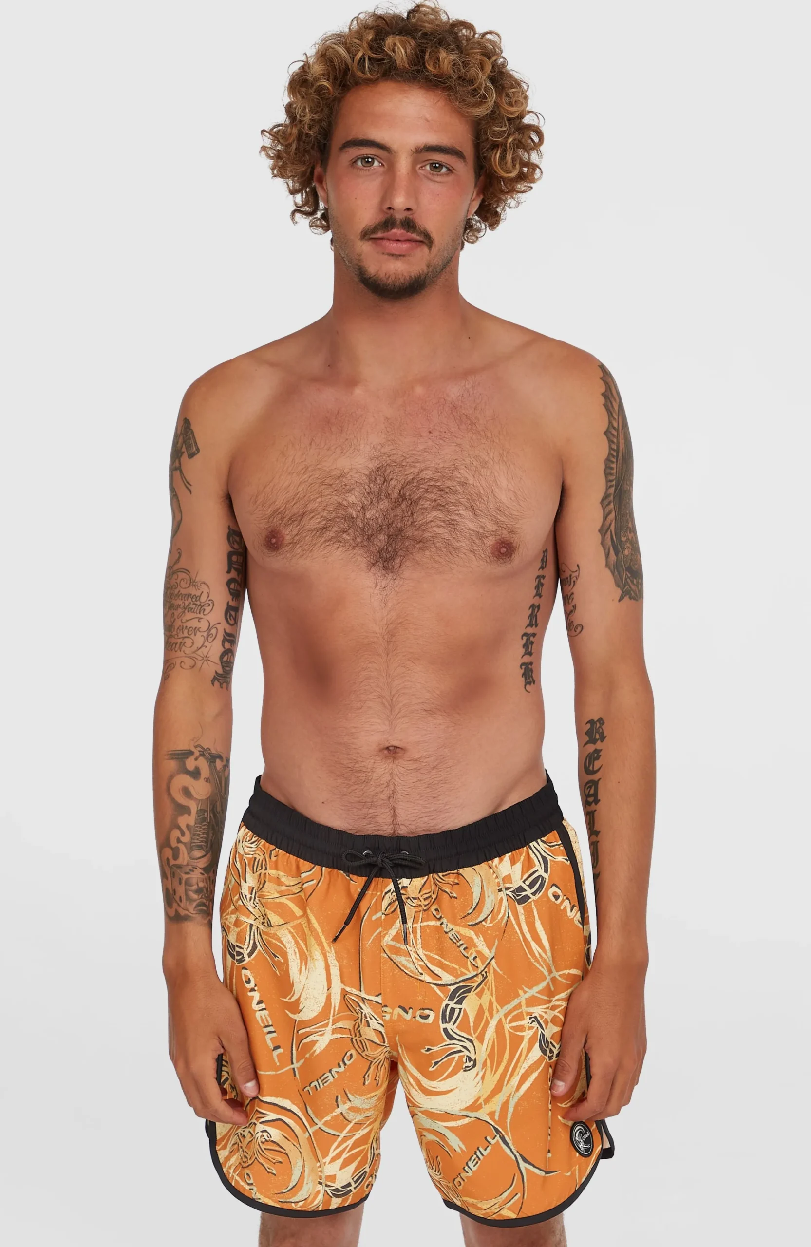Homme O'Neill Shorts De Bain|Protection Anti-Uv-HommesShort de bain O'Riginals Scallop 16| Orange