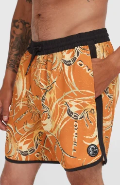 Homme O'Neill Shorts De Bain|Protection Anti-Uv-HommesShort de bain O'Riginals Scallop 16| Orange