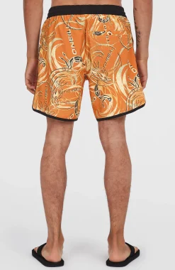 Homme O'Neill Shorts De Bain|Protection Anti-Uv-HommesShort de bain O'Riginals Scallop 16| Orange
