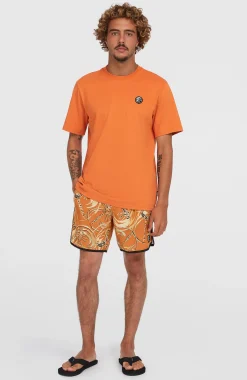 Homme O'Neill Shorts De Bain|Protection Anti-Uv-HommesShort de bain O'Riginals Scallop 16| Orange