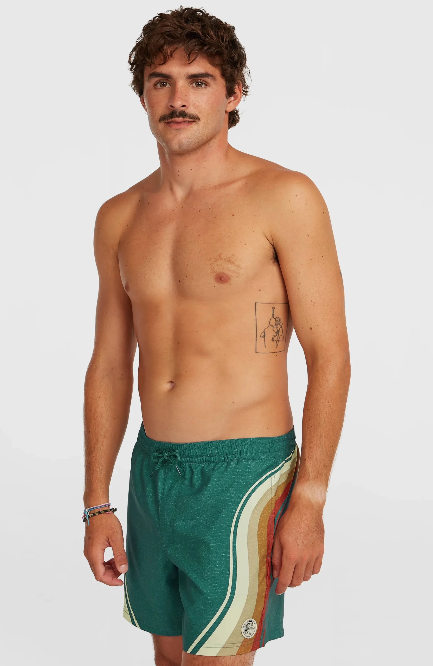 Homme O'Neill Shorts De Bain|Protection Anti-Uv-HommesShort de bain O'Riginals Longboard 15| Vert Mix