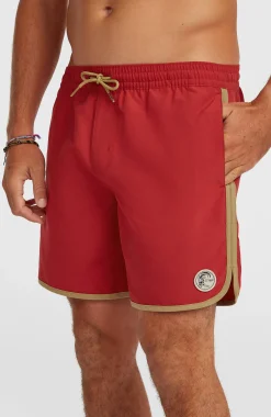 Homme O'Neill Shorts De Bain|Protection Anti-Uv-HommesShort de bain O'Riginals Scallop 16| Rouge