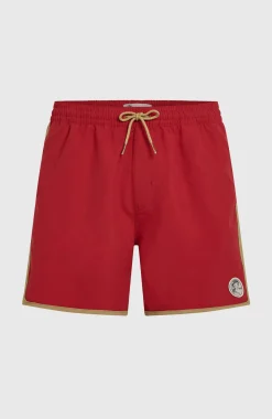Homme O'Neill Shorts De Bain|Protection Anti-Uv-HommesShort de bain O'Riginals Scallop 16| Rouge