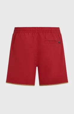 Homme O'Neill Shorts De Bain|Protection Anti-Uv-HommesShort de bain O'Riginals Scallop 16| Rouge