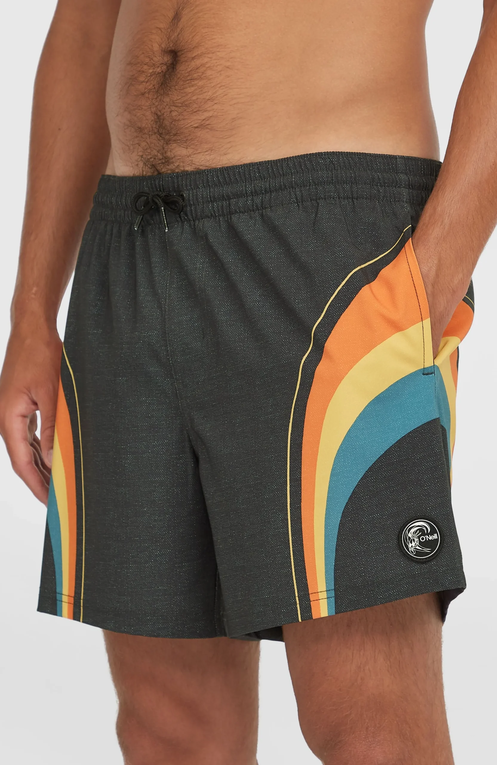 Homme O'Neill Shorts De Bain|Protection Anti-Uv-HommesShort de bain O'Riginals Longboard 15| Noir Mix
