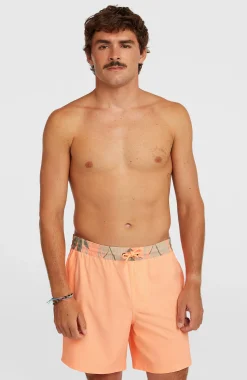 Homme O'Neill Shorts De Bain|Protection Anti-Uv-HommesShort de bain Pocket Print 16| Orange